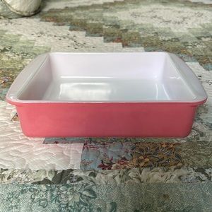 Vintage Pink Pyrex Square Baking Dish